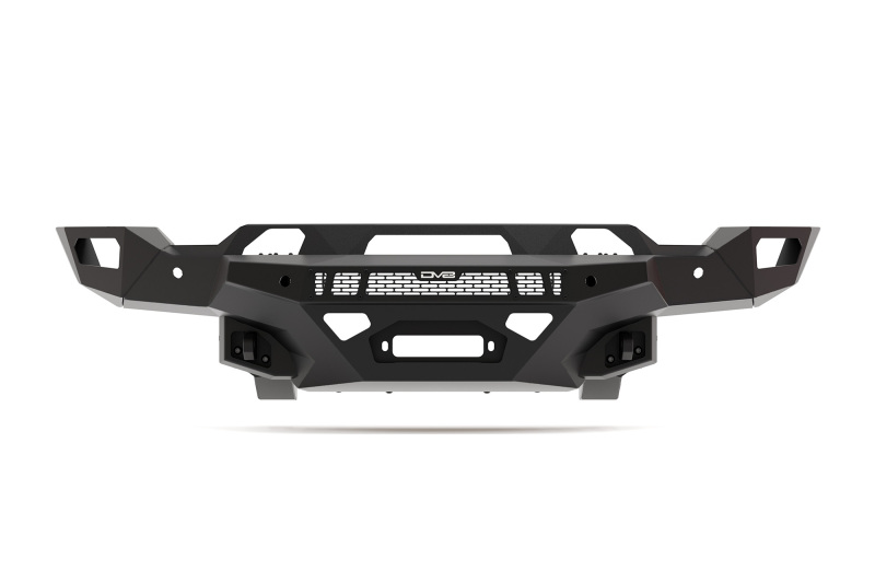 GMC Sierra 3500 Front Bumper - DV8 Offroad - Spec Series - Micro-texture black powder coat with satin black accents - `20-`23